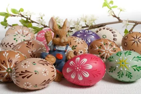 Easter eggs Stock Photos