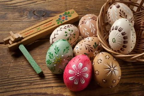 Easter eggs Stock Photos