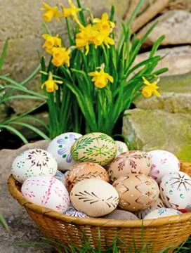 Easter eggs Stock Photos