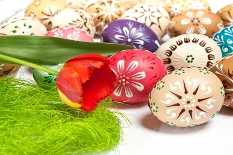 Easter eggs Stock Photos