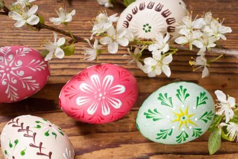 Easter eggs Stock Photos