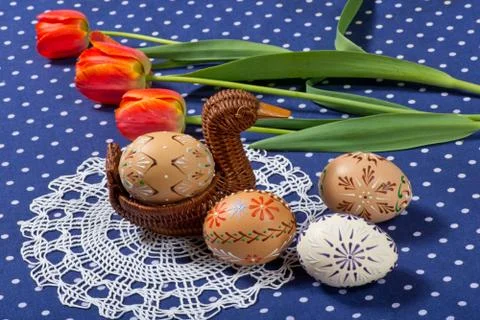 Easter eggs Stock Photos