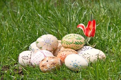 Easter eggs Stock Photos