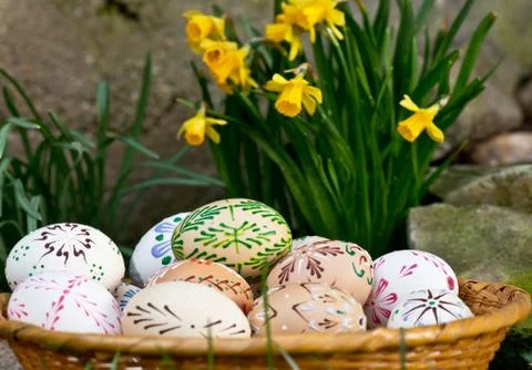 Easter eggs Stock Photos