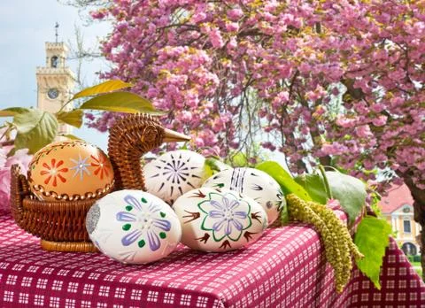 Easter eggs Stock Photos