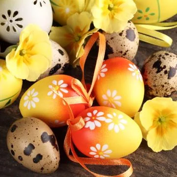 Easter eggs Stock Photos