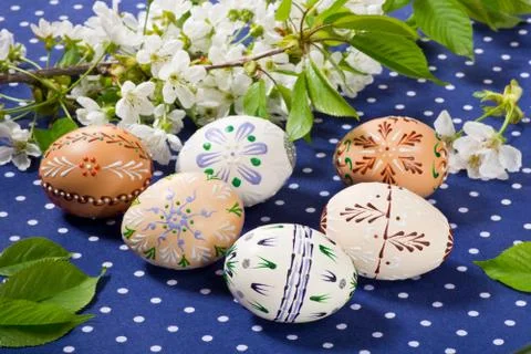 Easter eggs Stock Photos