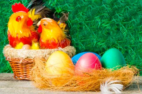 Easter eggs Stock Photos