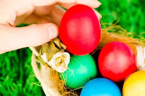 Easter eggs Stock Photos