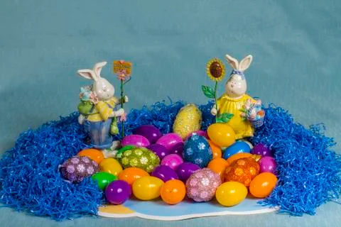 Easter eggs Stock Photos