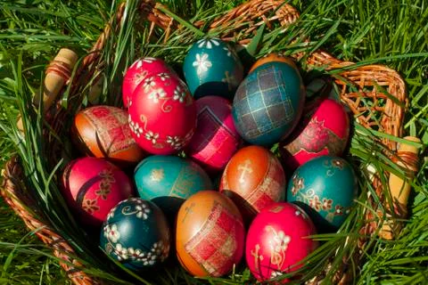 Easter eggs Stock Photos