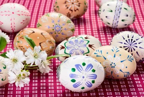 Easter eggs Stock Photos