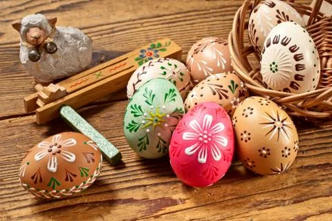 Easter eggs 스톡 사진