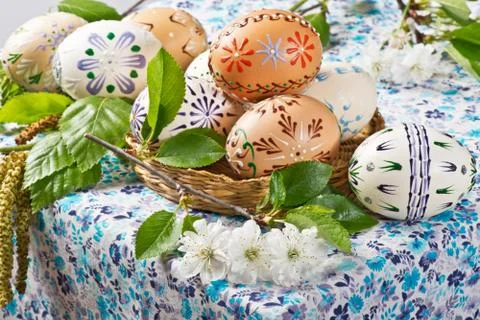 Easter eggs 스톡 사진