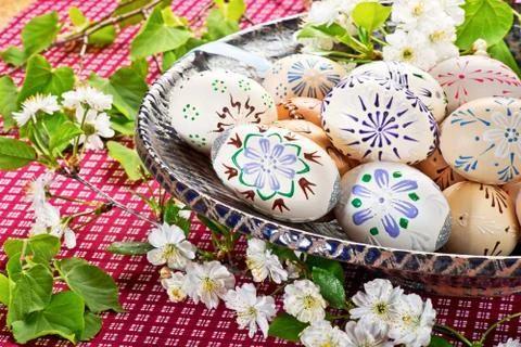 Easter eggs 스톡 사진