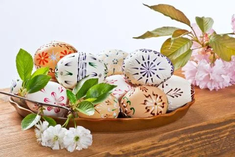 Easter eggs Stock Photos