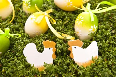 Easter eggs Stock Photos