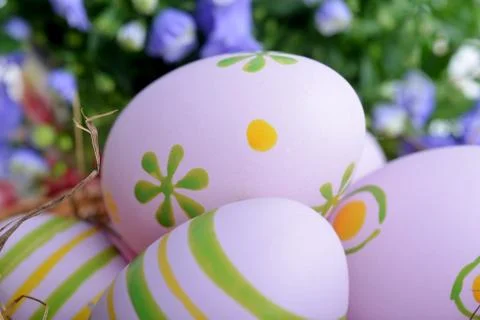 Easter eggs Stock Photos
