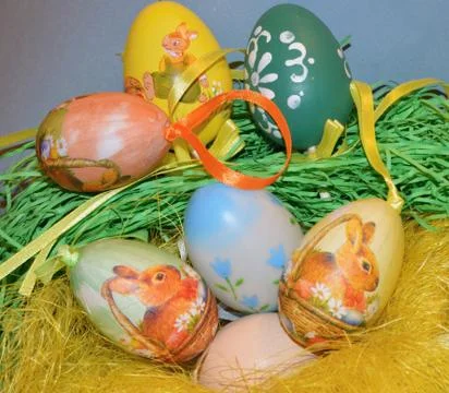 Easter eggs Stock Photos