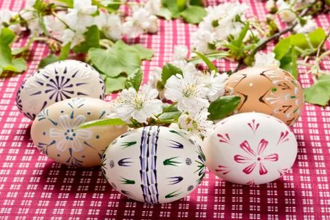 Easter eggs Stock Photos