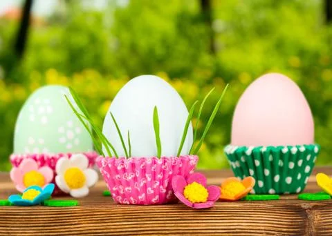 Easter eggs Stock Photos