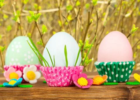 Easter eggs Stock Photos