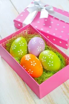 Easter eggs Stock Photos