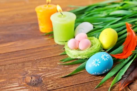 Easter eggs Stock Photos