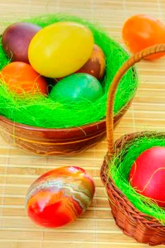 Easter eggs Stock Photos