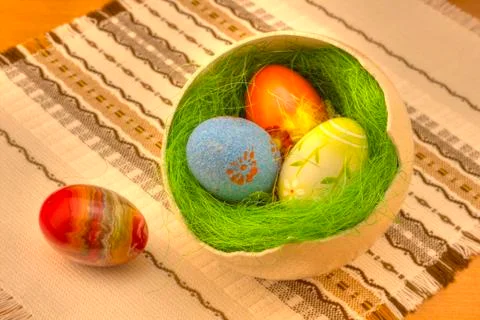 Easter eggs Stock Photos