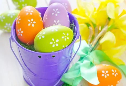 Easter eggs Stock Photos