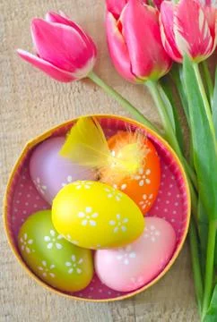 Easter eggs Stock Photos