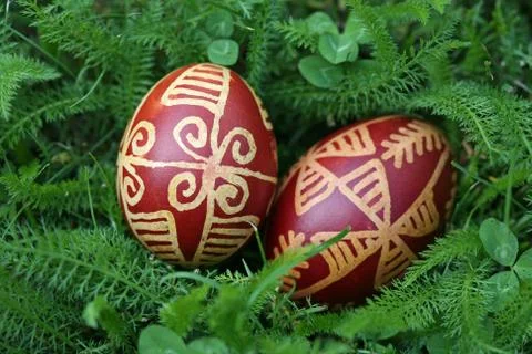 Easter eggs Stock Photos