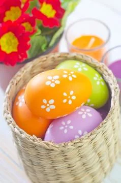 Easter eggs Stock Photos