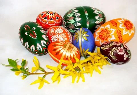 Easter eggs Stock Photos