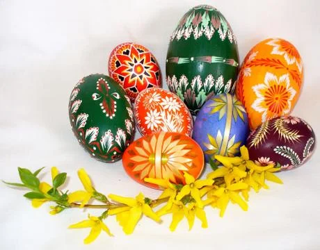 Easter eggs Stock Photos