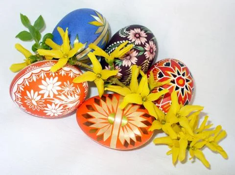 Easter eggs Stock Photos