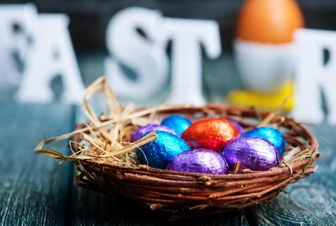 Easter eggs 스톡 사진