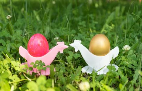 Easter eggs Stock Photos