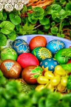 Easter eggs Stock Photos