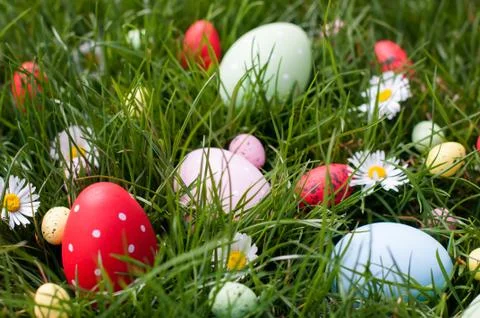 Easter eggs Stock Photos