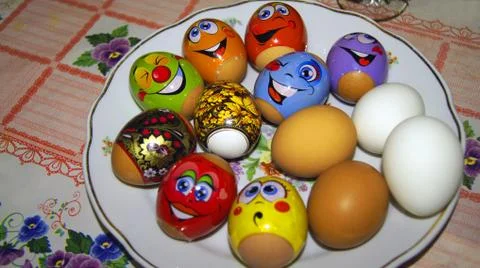 Easter eggs Stock Photos