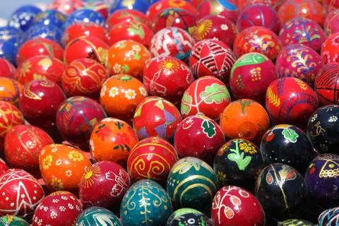 Easter eggs Stockfoto's