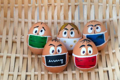 Easter eggs Stock Photos