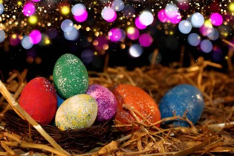 Easter eggs Stock Photos