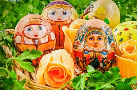 Easter eggs Stock Photos