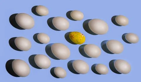 Easter eggs 库存照片