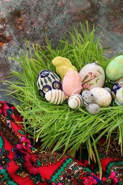 Easter eggs Stock Photos