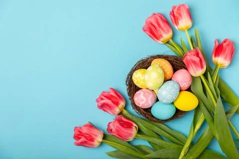 Easter eggs Stockfoto's