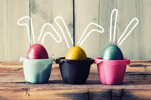 Easter eggs Stock Photos